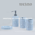 Conjunto de banho de porcelana de barro azul (WBC0470C)